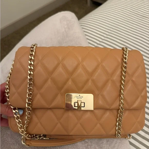 Kate Spade Quilted Cream Shoulder Bag - Picture 4 of 6